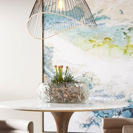 CLEARLY, CENTRO DE MESA CRISTAL GRANDE