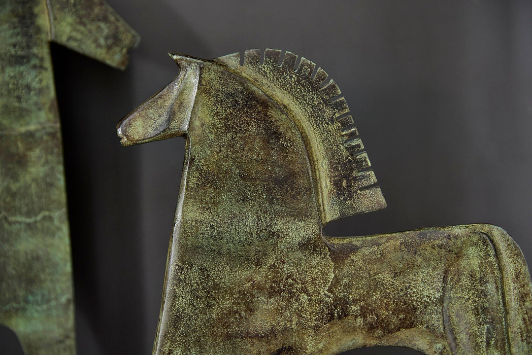 SPIRIT, ESCULTURA CABALLO VERDE CHICO