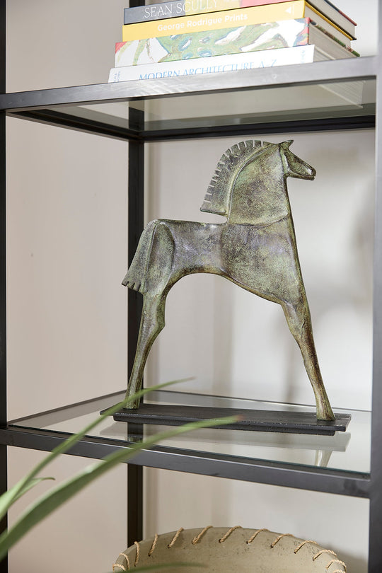 SPIRIT, ESCULTURA CABALLO VERDE CHICO