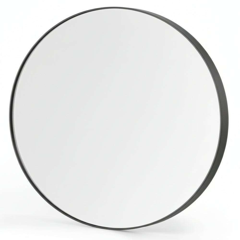 SILAS, ESPEJO REDONDO NEGRO