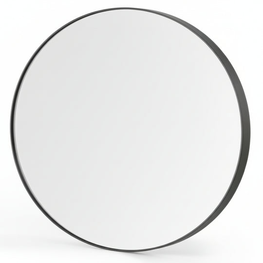 SILAS, ESPEJO REDONDO NEGRO