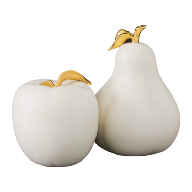 APPLE AND PEAR, JUEGO DE ESCULTURAS MANZANA Y PERA