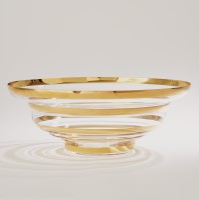 ITAI, CENTRO DE MESA CON DORADO