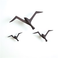 AVES I, ESCULTURA PARED AVES NEGRO
