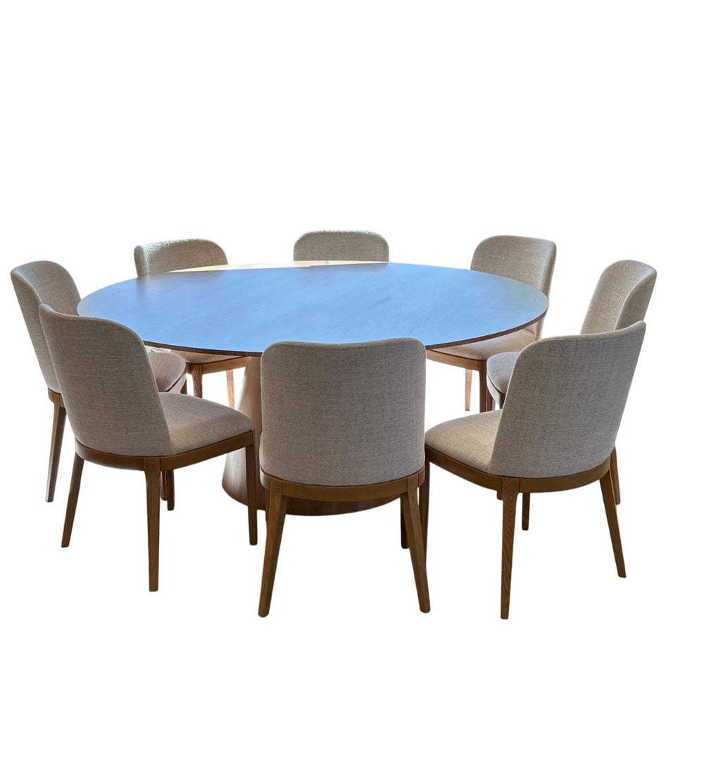 RENE, MESA DE COMEDOR CON 8 ASIENTOS