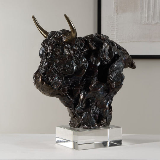 BISON BUST, ESCULTURA