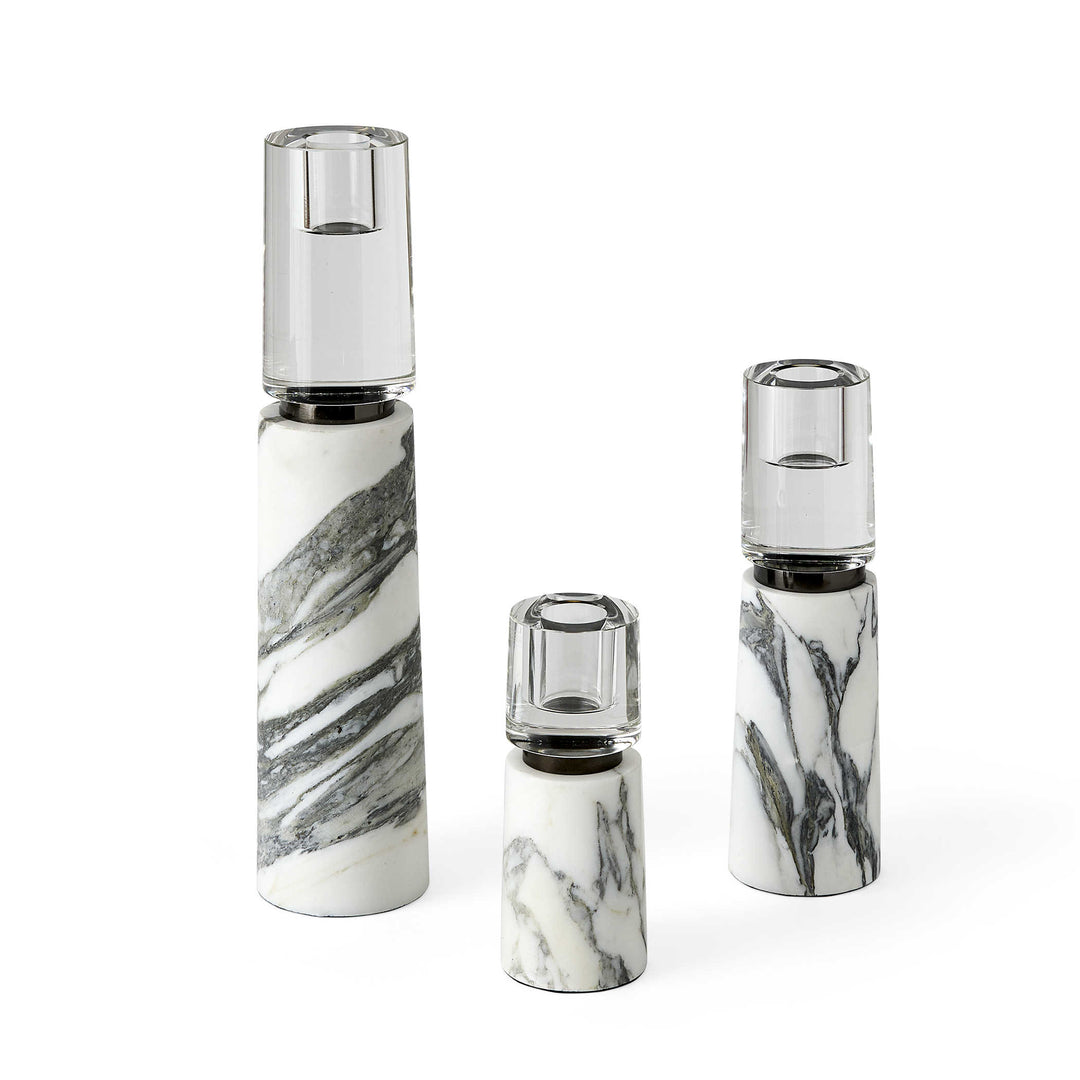 ZUMA, SET DE 3 CANDELABROS