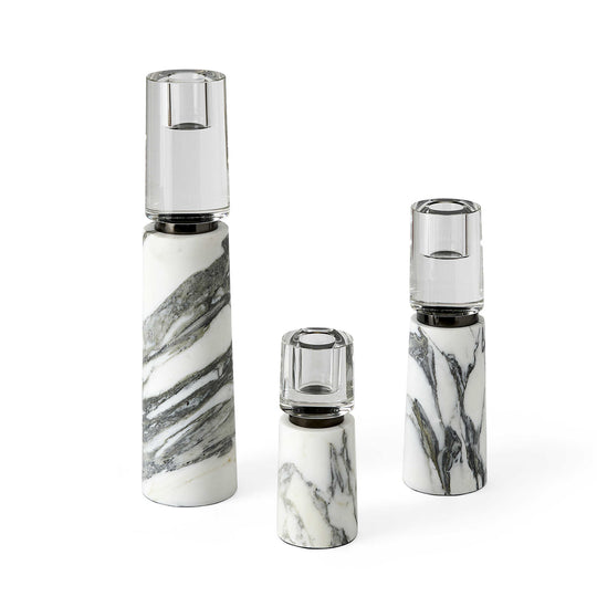 ZUMA, SET DE 3 CANDELABROS