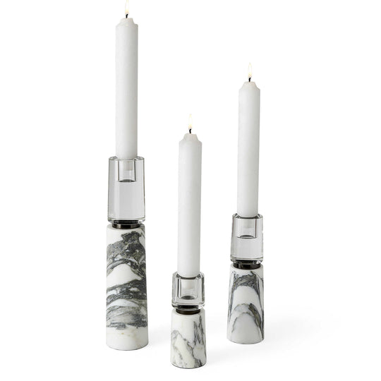 ZUMA, SET DE 3 CANDELABROS