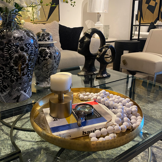 SIENNA, CHAROLA REDONDA DORADA GDE