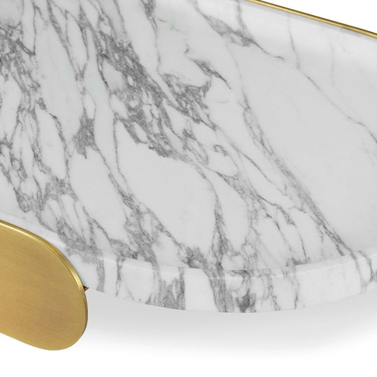 UNION, CHAROLA DE MARMOL BLANCO