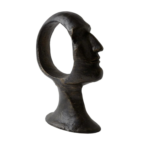 KAFIRI, ESCULTURA CABEZA MUJER GDE