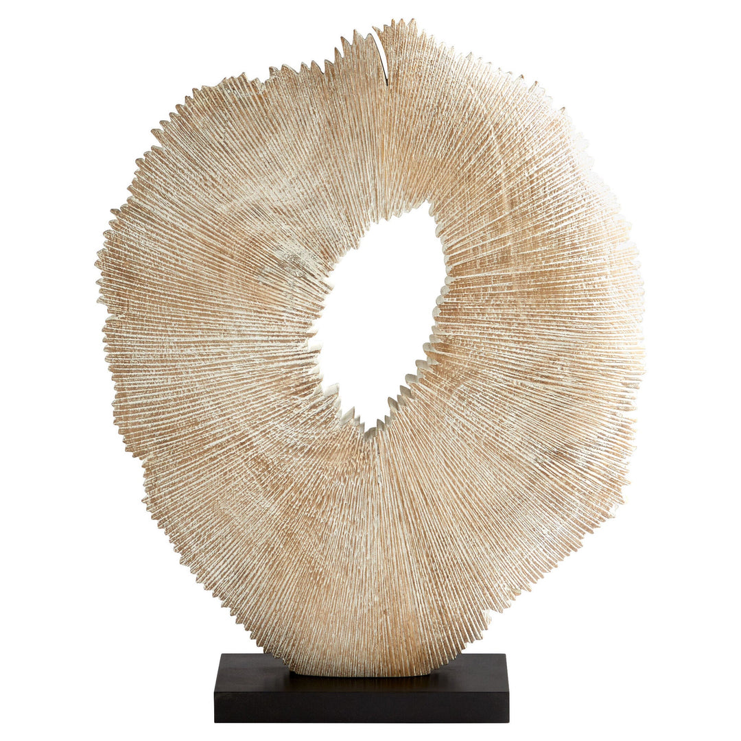 MANDY, ESCULTURA CIRCULO BLANCO