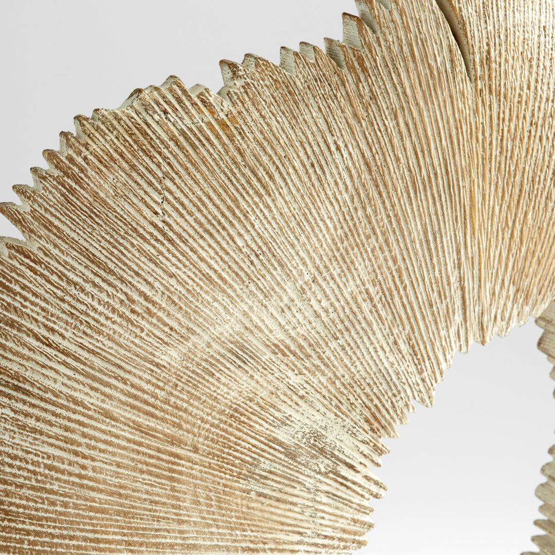 MANDY, ESCULTURA CIRCULO BLANCO