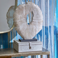 MANDY, ESCULTURA CIRCULO BLANCO