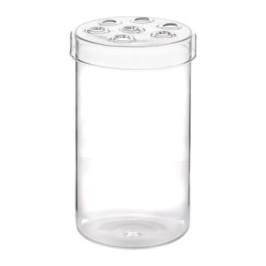 BESALÚ, JARRON ALTO CON TAPA PERFORADA