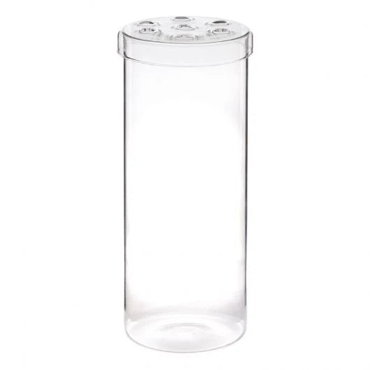 BESALÚ, JARRON ALTO CON TAPA PERFORADA