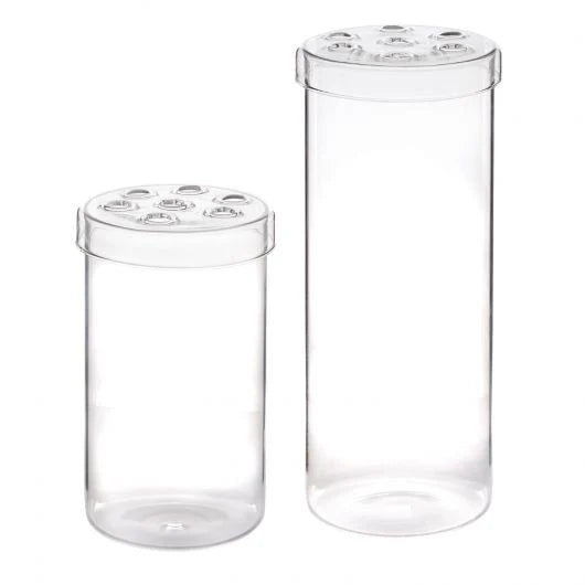 BESALÚ, JARRON ALTO CON TAPA PERFORADA