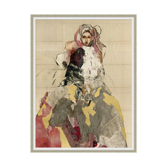 JACQUES, CUADRO VESTIDO BEIGE