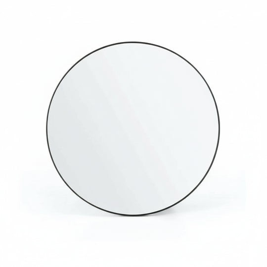 SILAS, ESPEJO REDONDO NEGRO