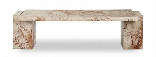 SILVIA, MESA DE CENTRO MARMOL RECTANGULAR