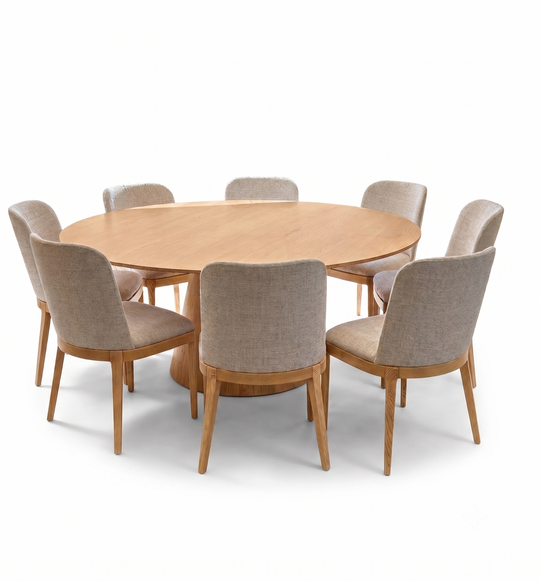 RENE, MESA DE COMEDOR CON 8 ASIENTOS