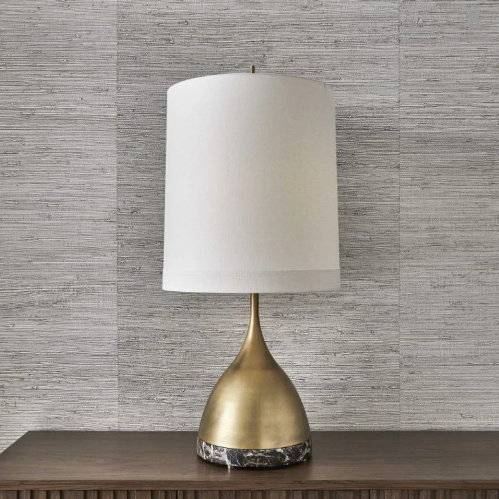 ALO, LAMPARA BASE MARMOL NEGRO