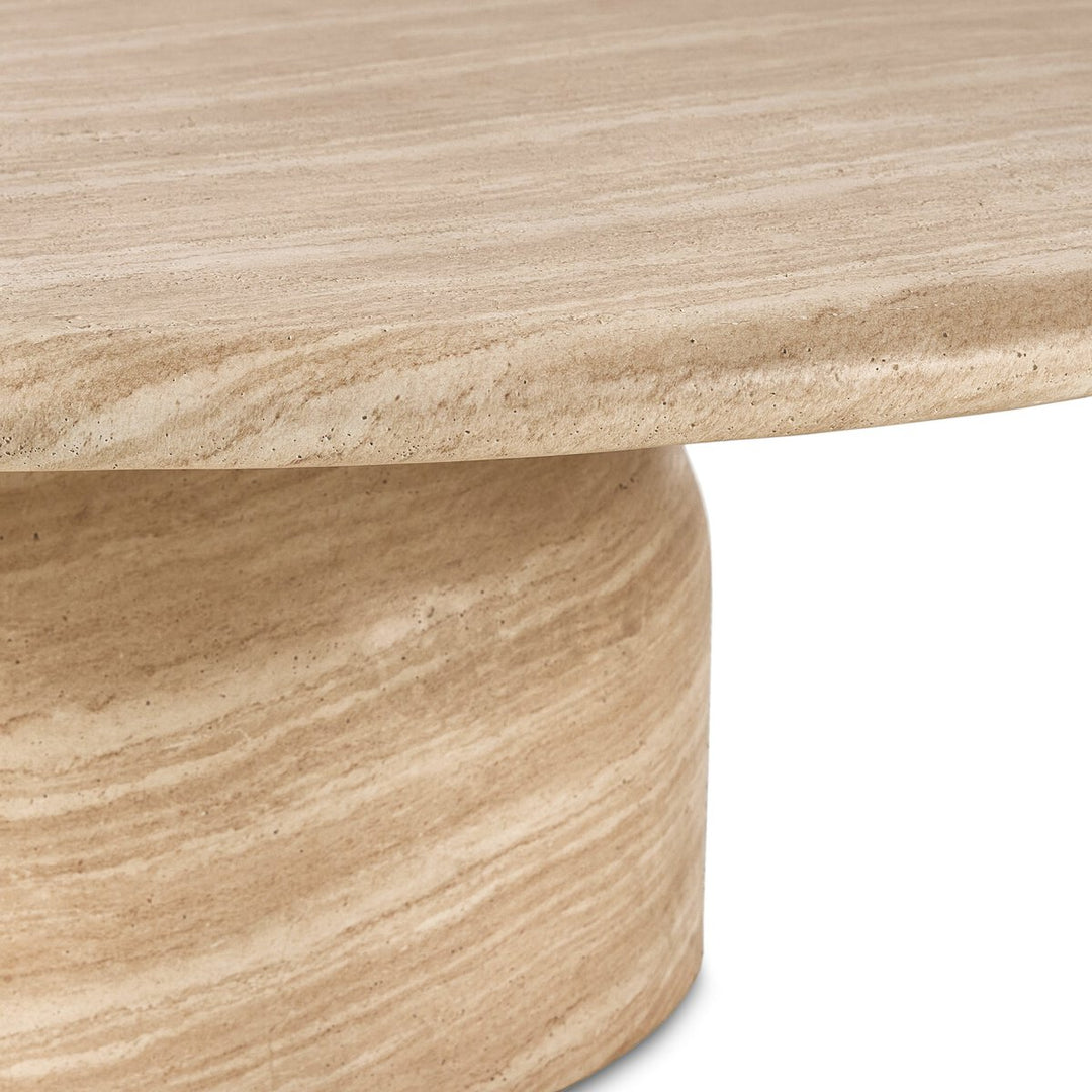 IRENE, MESA DE CENTRO MARMOL REDONDA