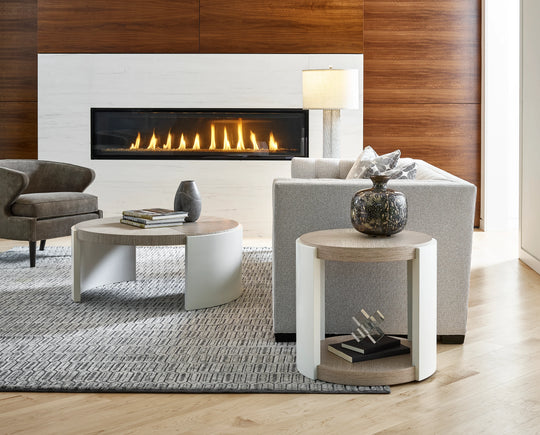 HARD STONE, MESA LATERAL REDONDA