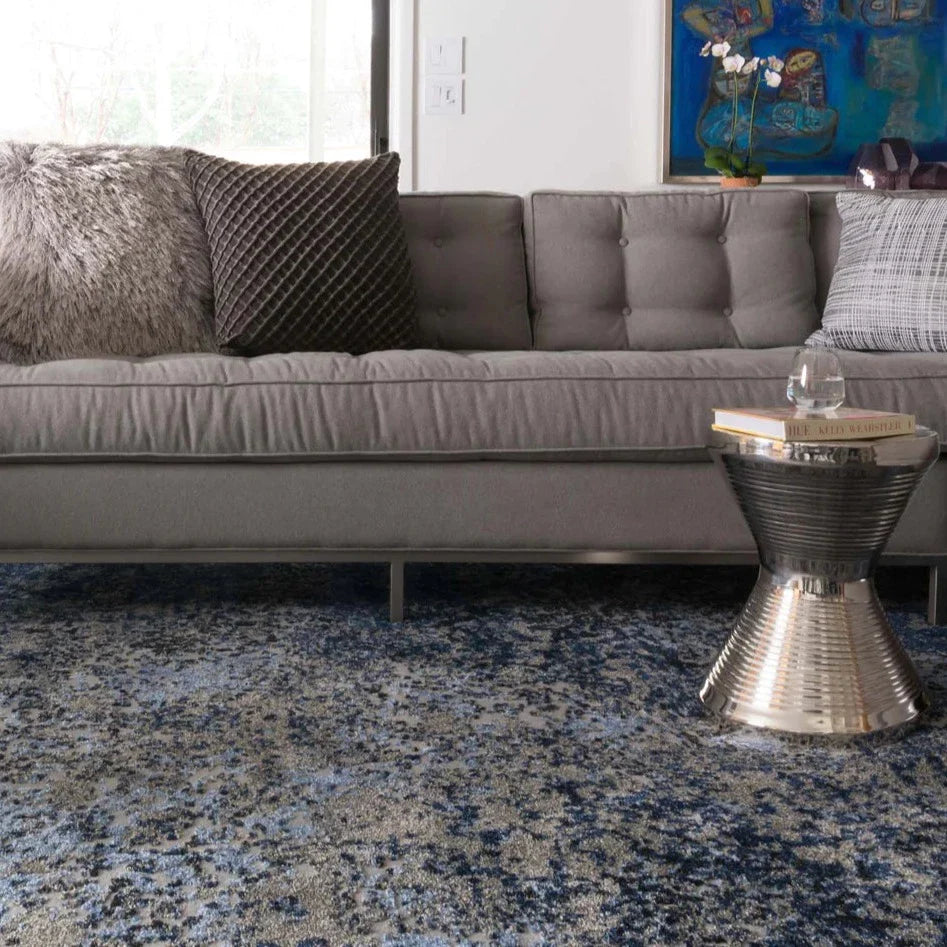 TYRION, TAPETE GREY/NAVY 7.7 X 10.6