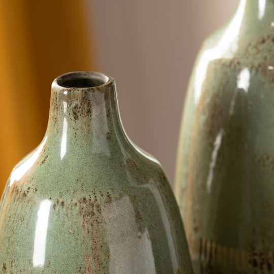 ARDEN PEAR, JUEGO DE JARRONES VERDES