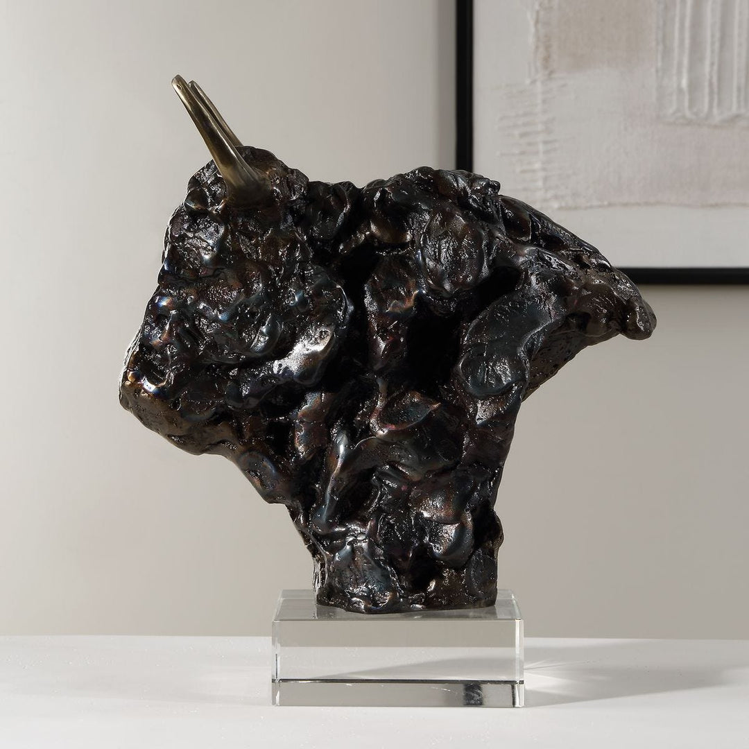 BISON BUST, ESCULTURA