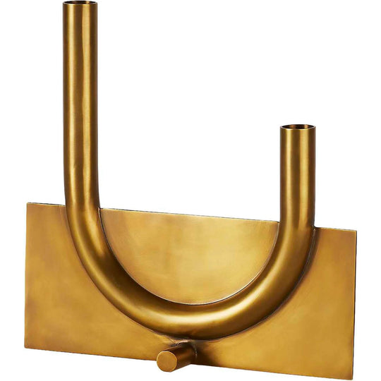 MONTALCINO, SET DE 2 JARRONES DORADOS